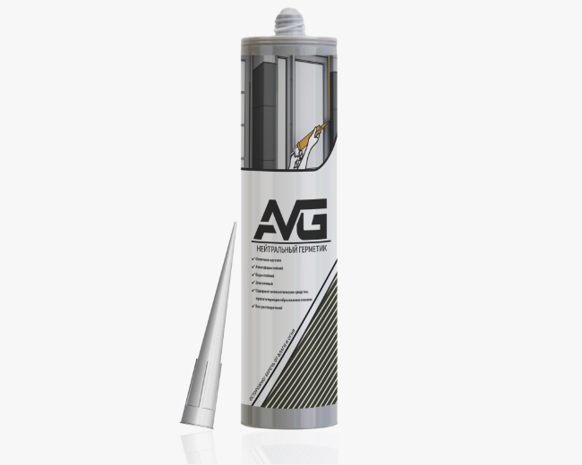 AVG Герметик силиконовый нейтральный прозрачный